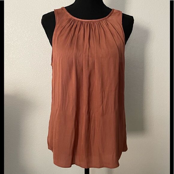 NWT Anthropologie Sleek Draped Low-Back Blouse - Picture 2 of 12